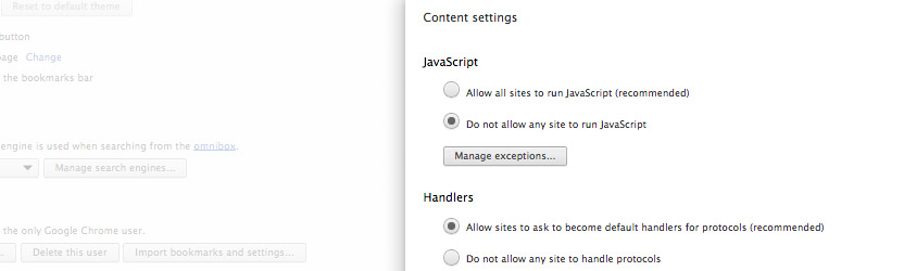 Why Would Javascript Be Disabled